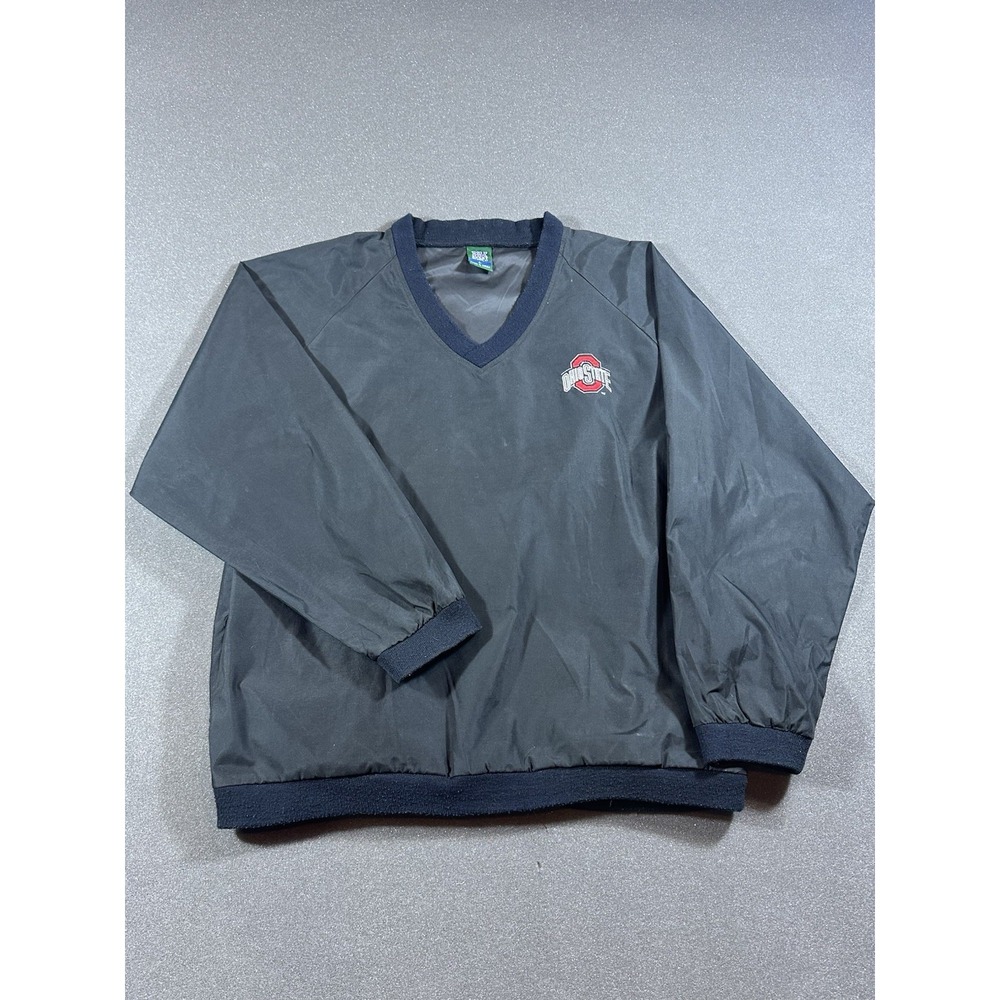 ohio state buckeyes black pullover windbreaker Large #BLACKOUTTHESHOE